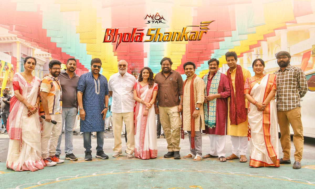 Raghavendra Rao On The Set Of Bholaa Shankar