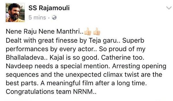 Rajamouli Never Misses This Social Media Feat