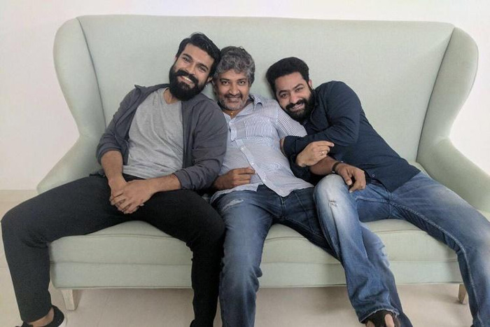 Rajamouli,NTR And Ram Charan