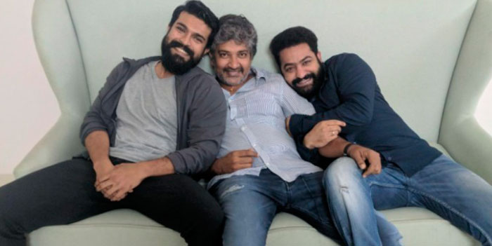 Rajamouli, Ram Charan And Jr Ntr