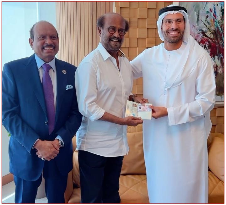 Rajinikanth Received UAE Golden Visa