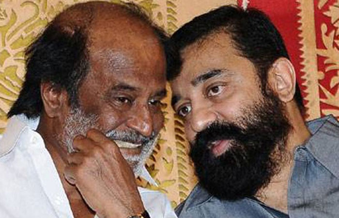 Rajinikanth with Kamal Haasan