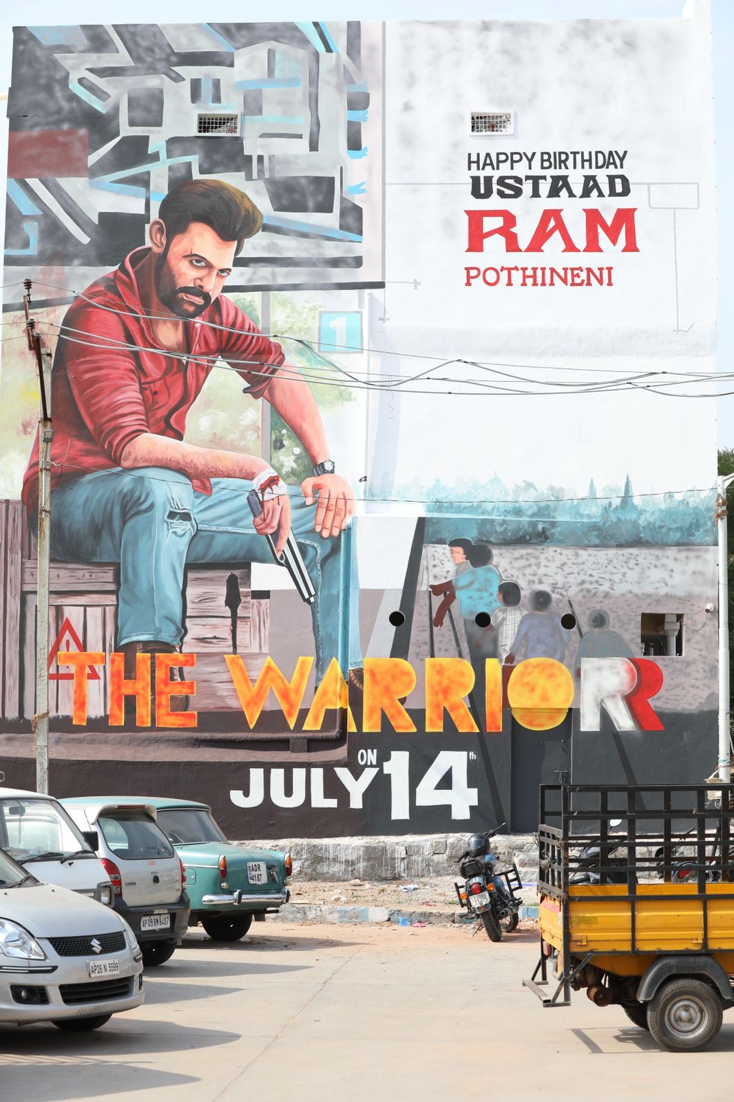 Ram's B-Day: The Warriorr power at Necklace Road, Hyderabad