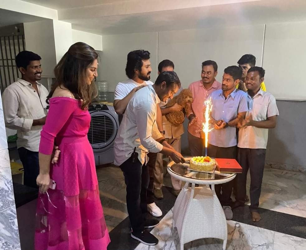 Ram Charan celebrates driver's birthday