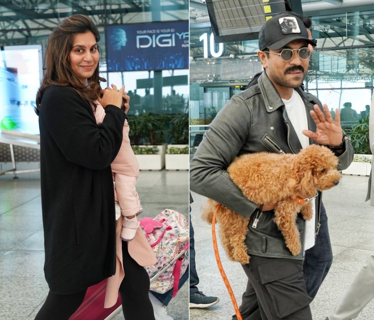 Ram Charan heads to Italy along with his family