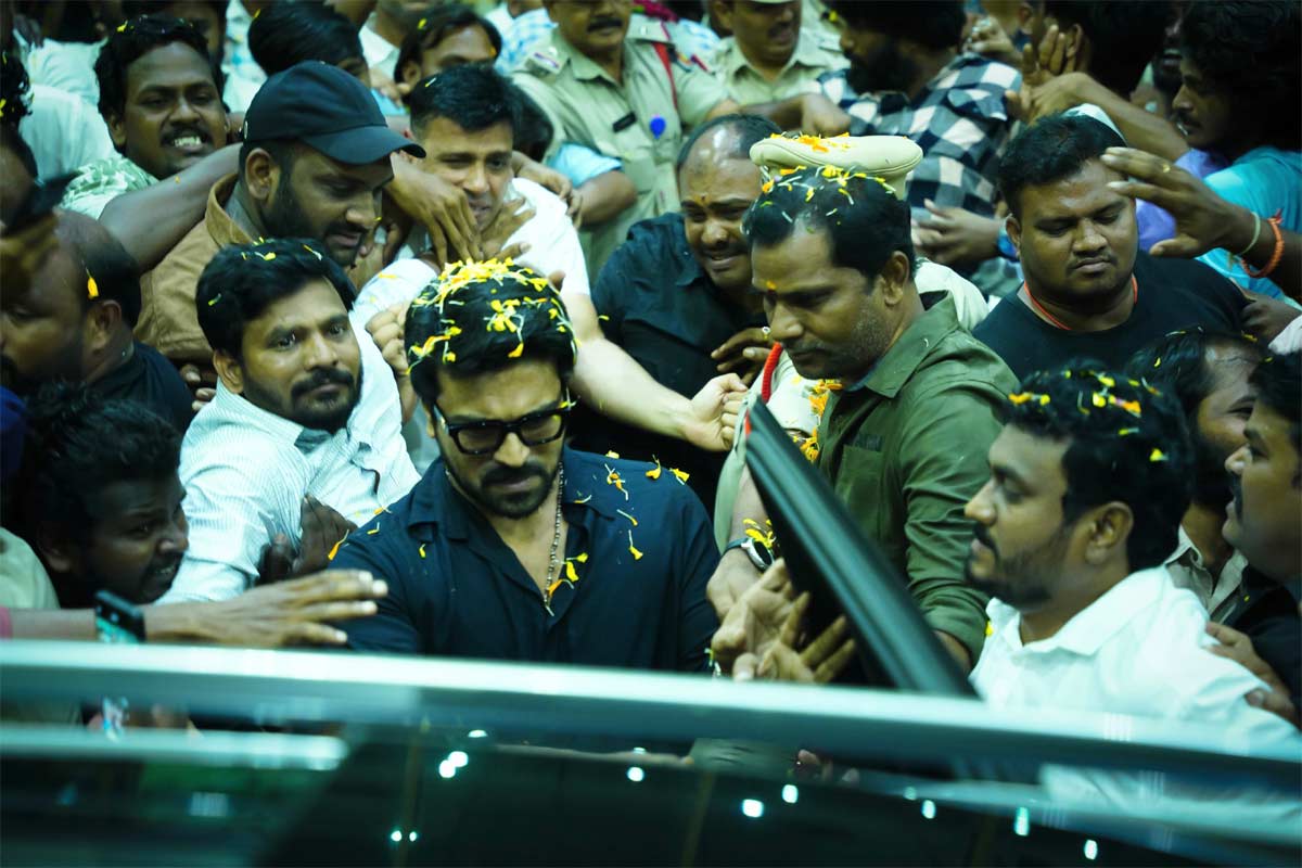 Ram Charan heads to Rajahmundry