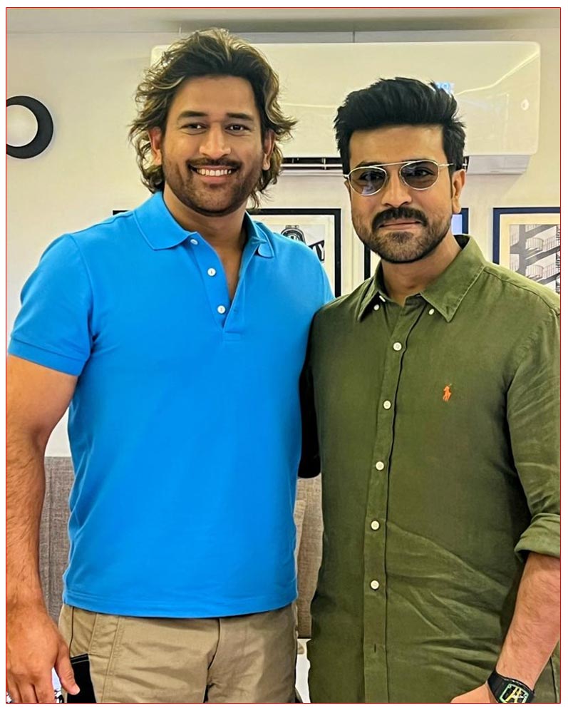 Ram Charan - MS Dhoni Snap Delights All