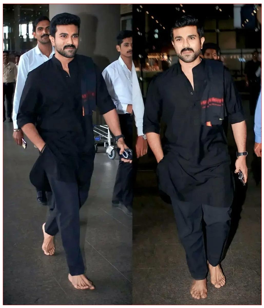 Ram Charan spotted at Mumbai airport