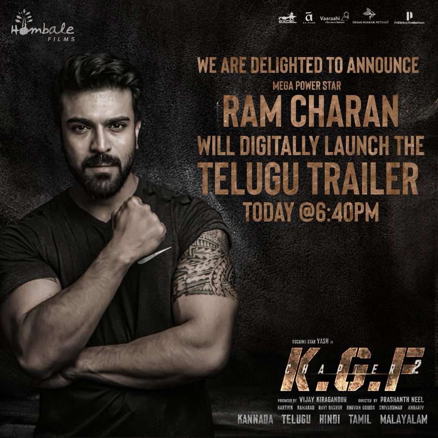  Ram Charan to launch KGF2 trailer