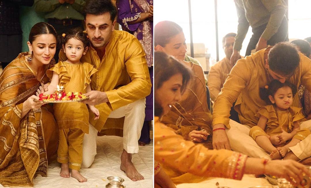 Ranbir Kapoor, Alia Bhatt, and Raha Celebrate Diwali 2024 with Kapoor-Bhatt Family