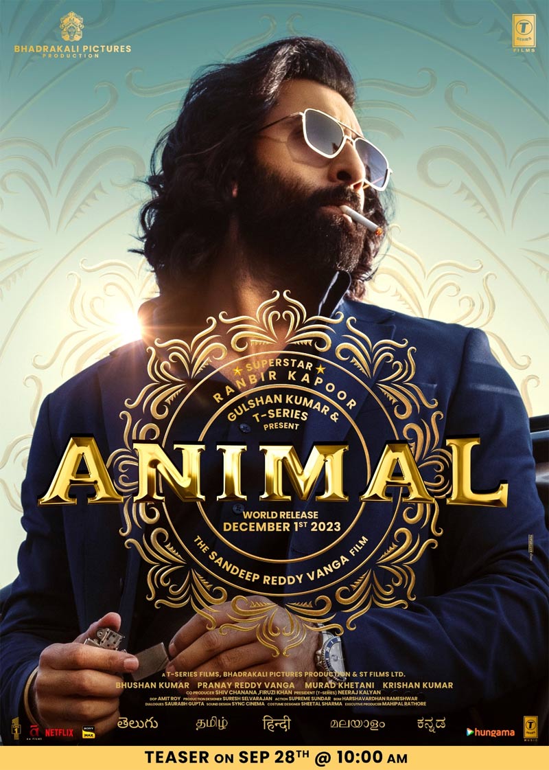 Ranbir Kapoor's Animal Teaser On September 28th