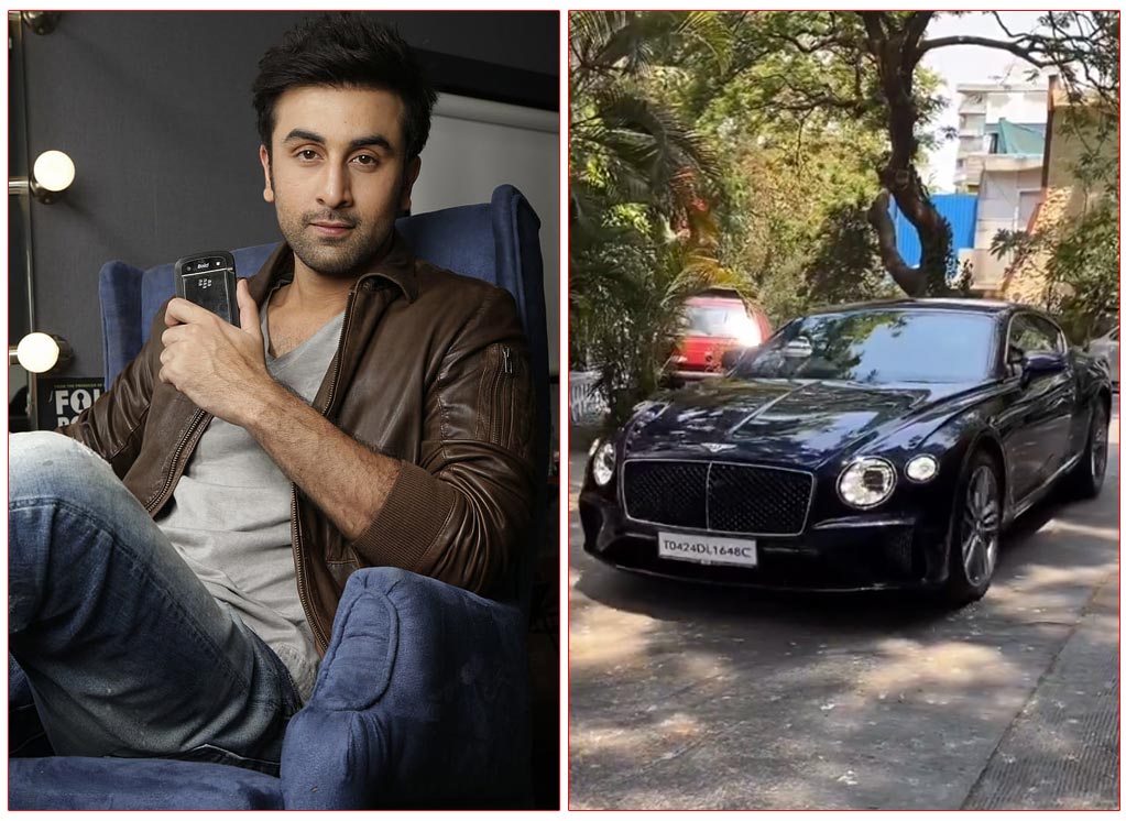 Ranbir Kapoor was spotted smoothly driving his new car Bentley 