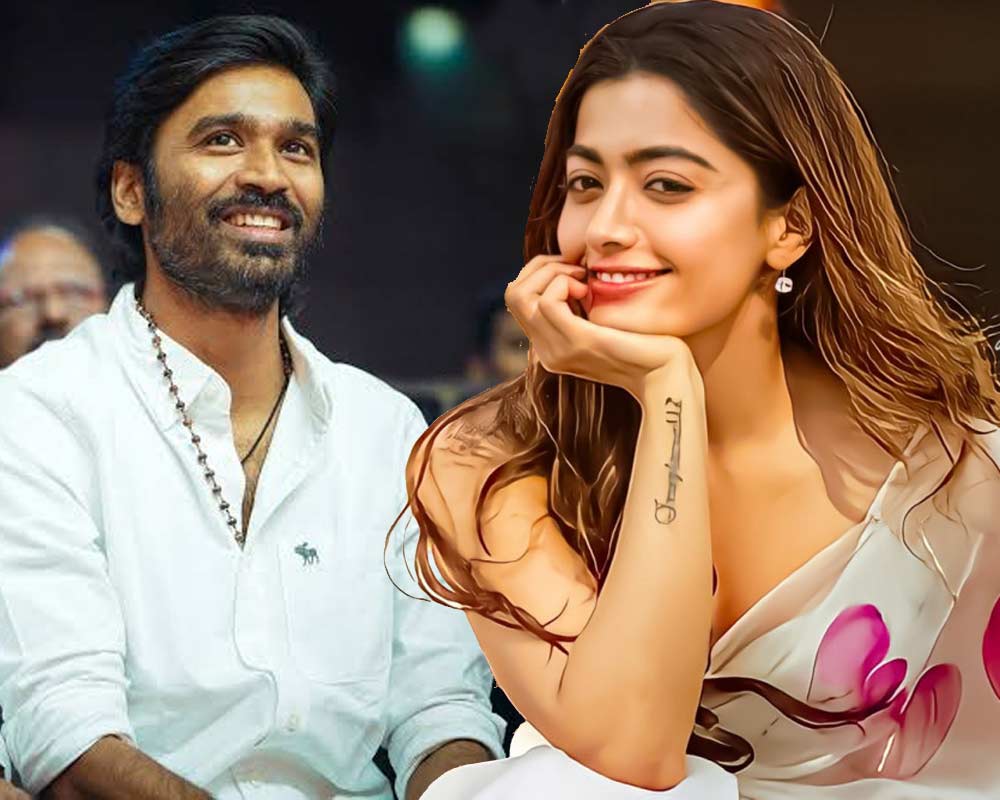 Rashmika Mandanna and Tamil actor Dhanush