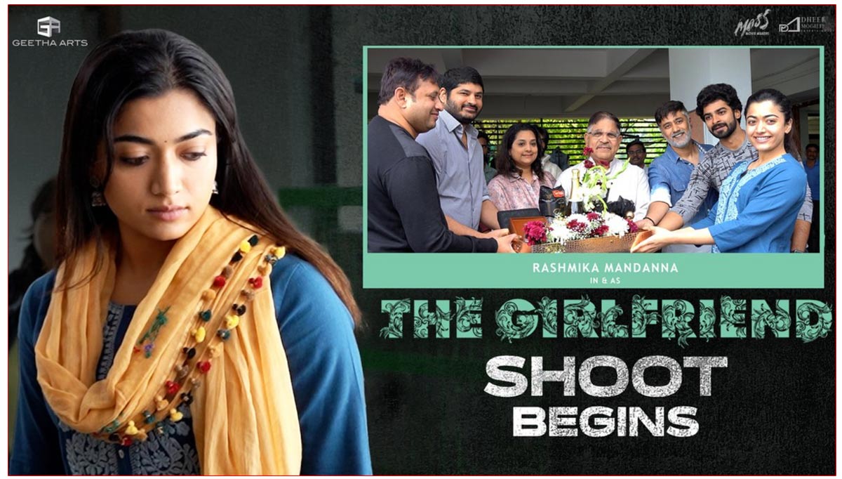  Rashmika Mandanna The Girlfriend Shoot Begins Today