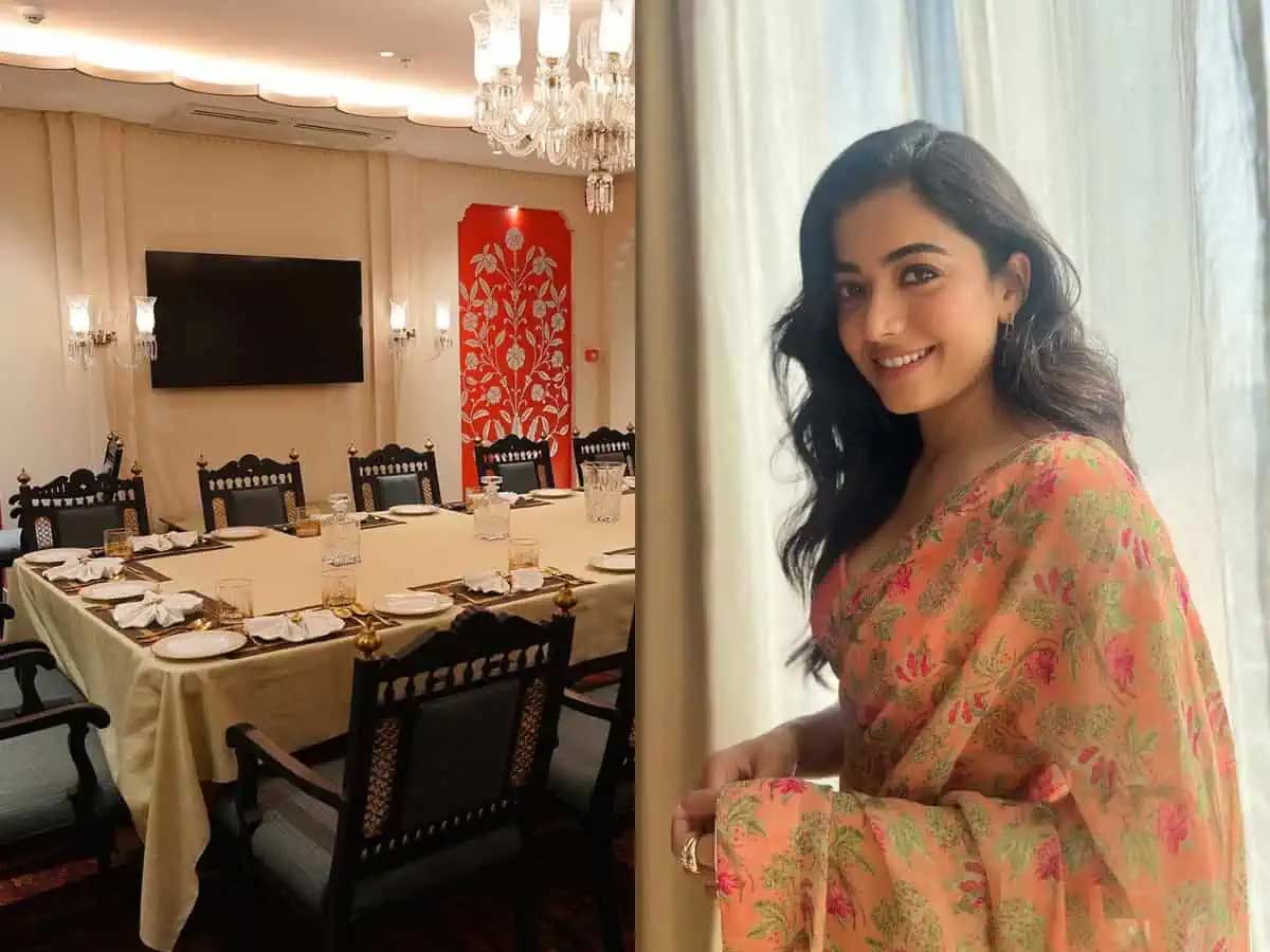 Rashmika tastes at Mahesh Babu restaurant