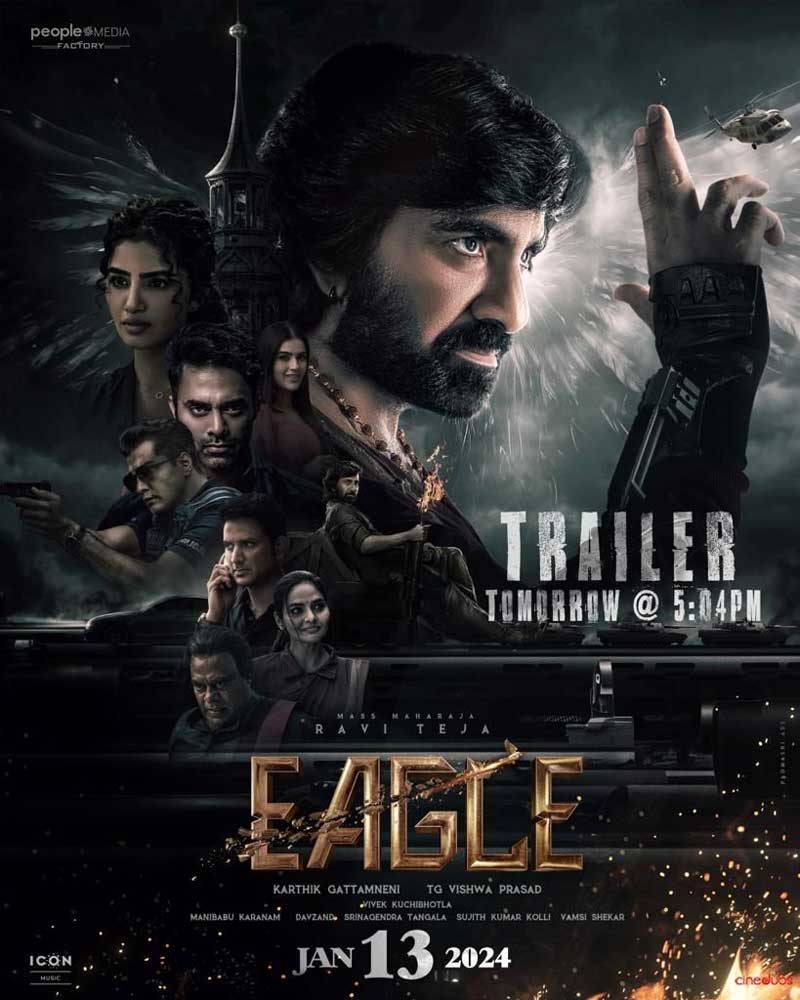 Eagle trailer to unleash mass jathara