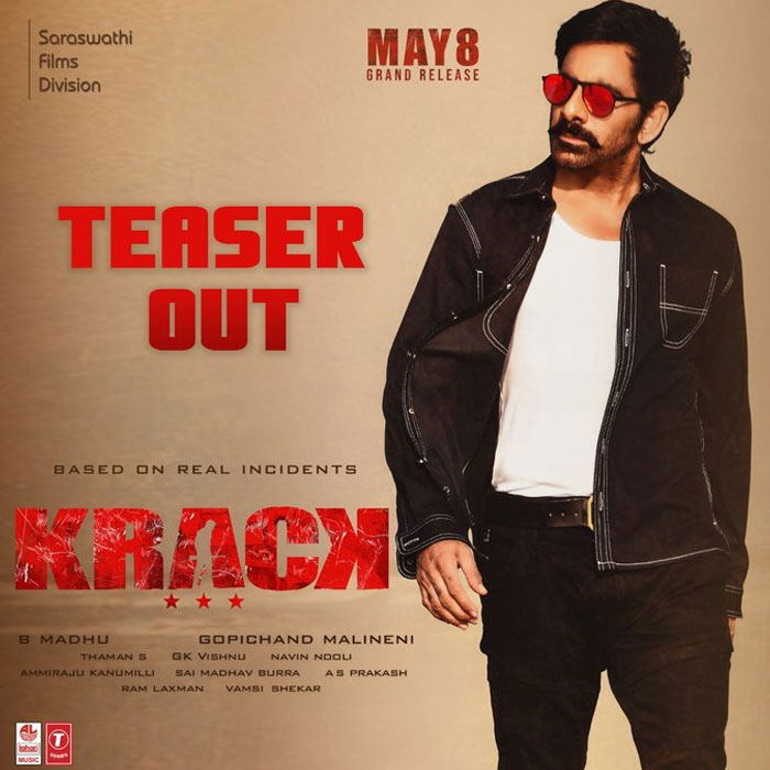 Ravi Teja's Krack Teaser Released