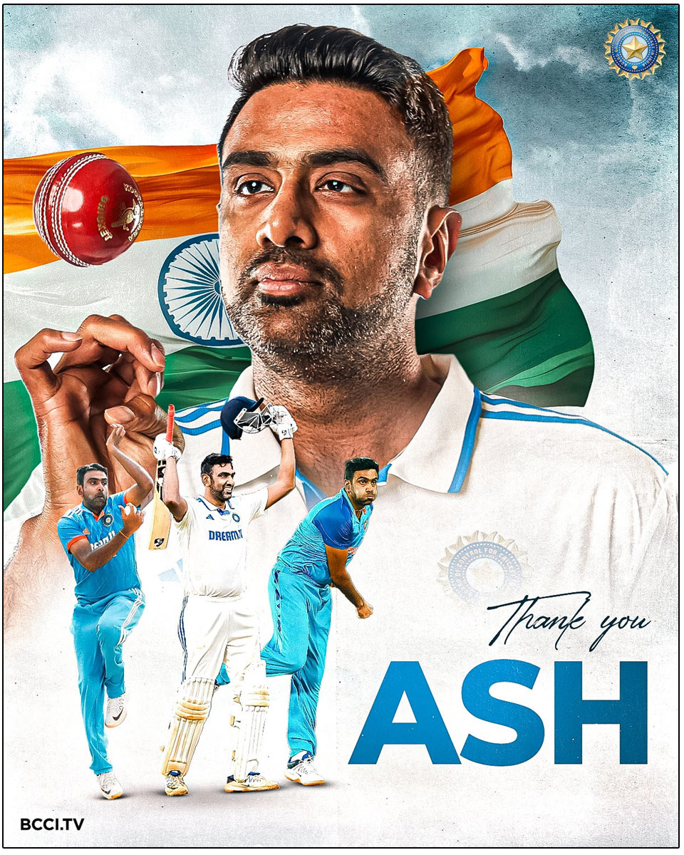 Ravichandran Ashwin announced his retirement from all forms of cricket at international level