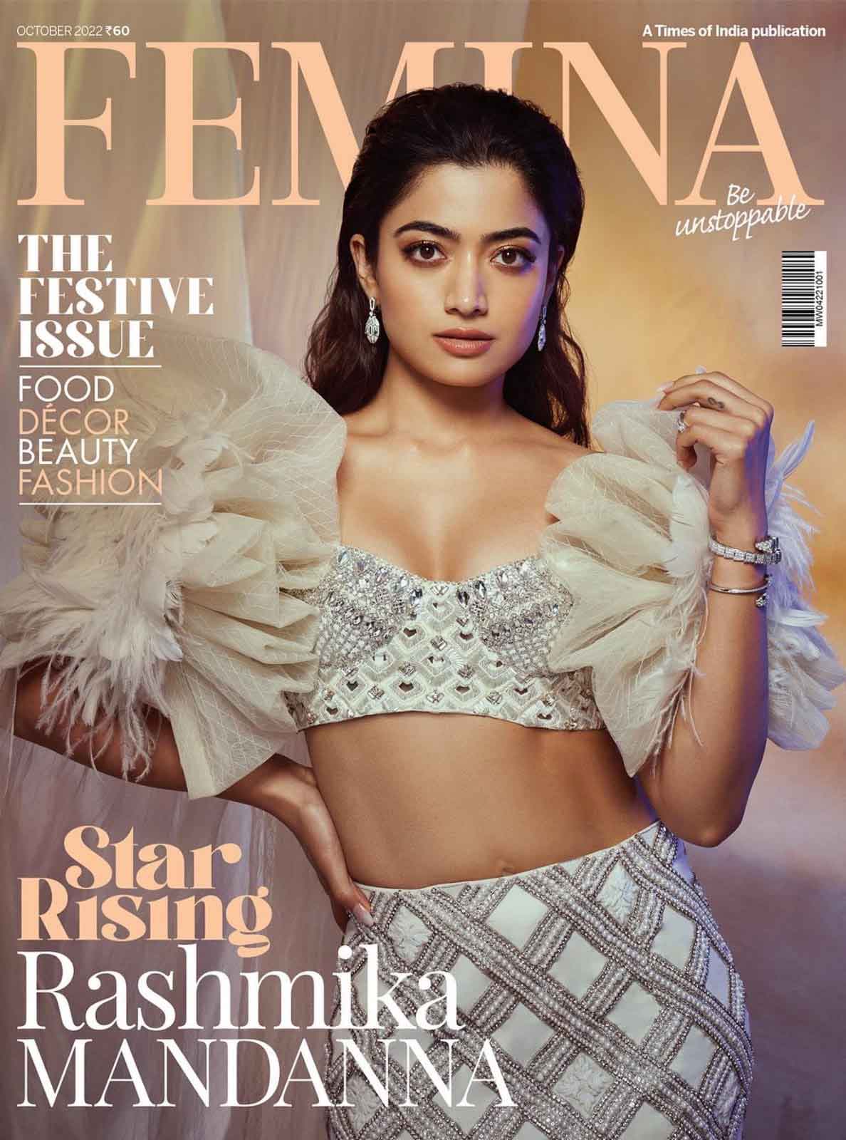 Ravishing Rashmika on the cover page of Femina