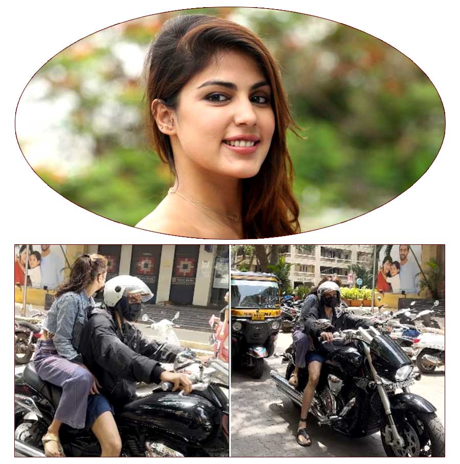 Rhea Chakraborthy enjoys bike ride