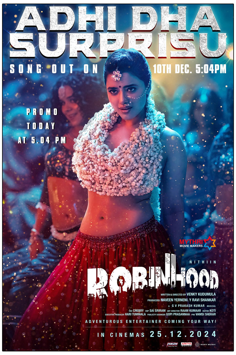 Robinhood Adhi Dha Surprisu will be released on 10 December 