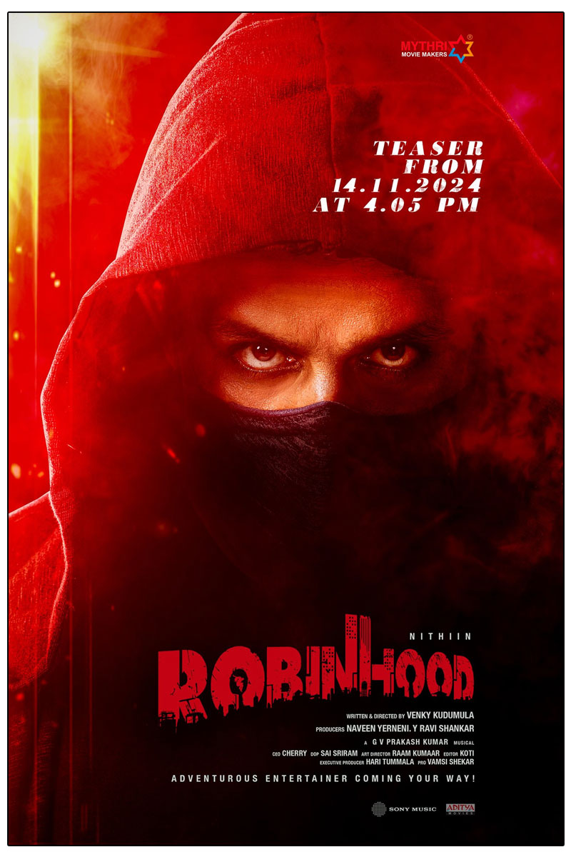 Robinhood teaser will be released on November 14th at 4:50 PM