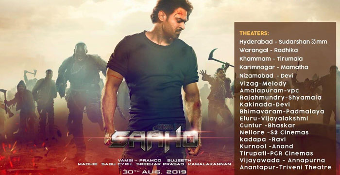 Saaho Trailer Launch Today