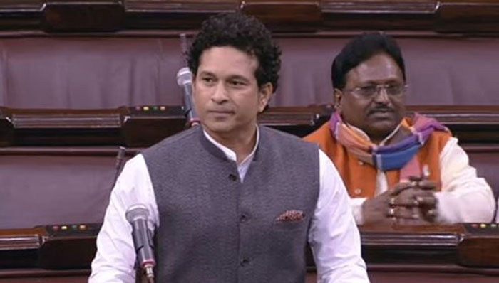 Sachin Tendulkar at Parliament House