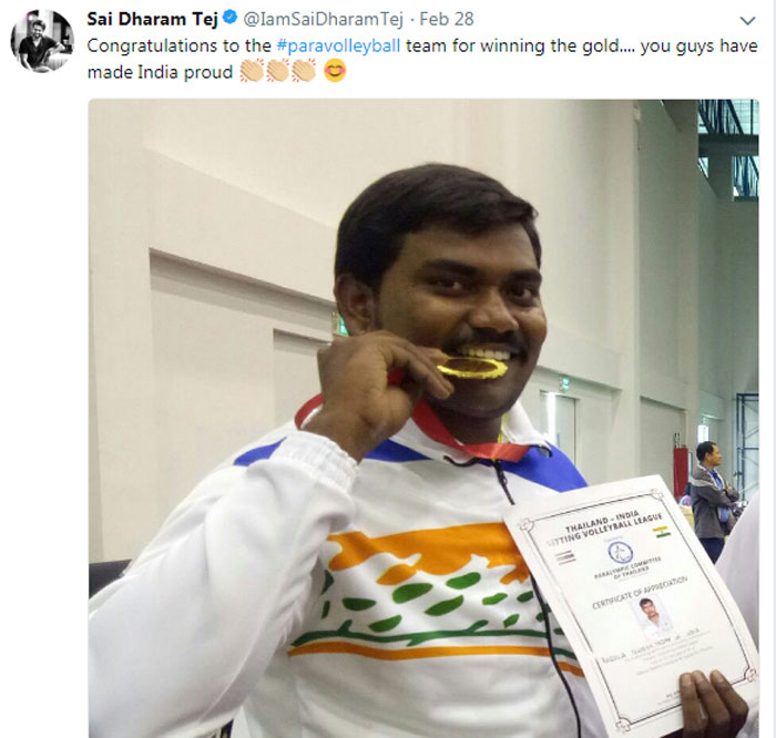 Sai Dharam Tej Tweet on Naresh Yadav