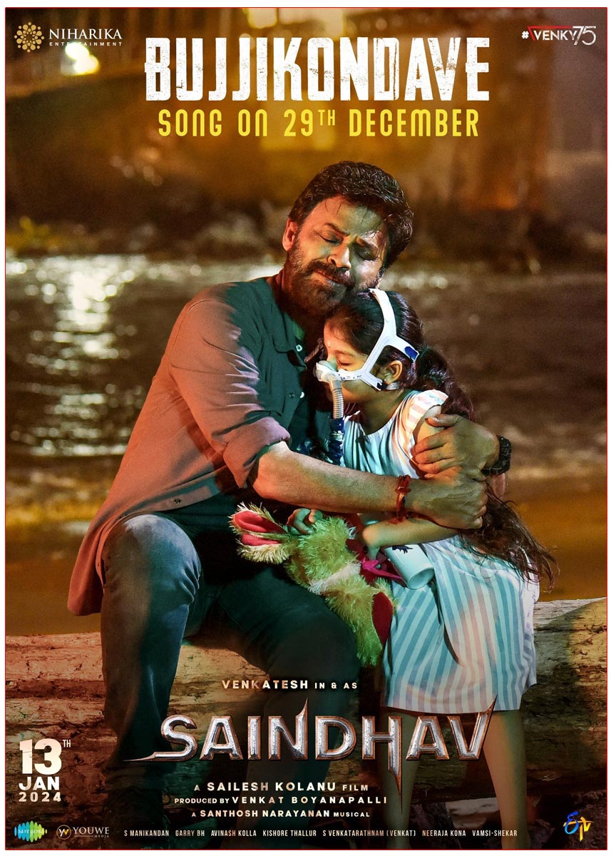 Saindhav third single Bujjikondave on December 29