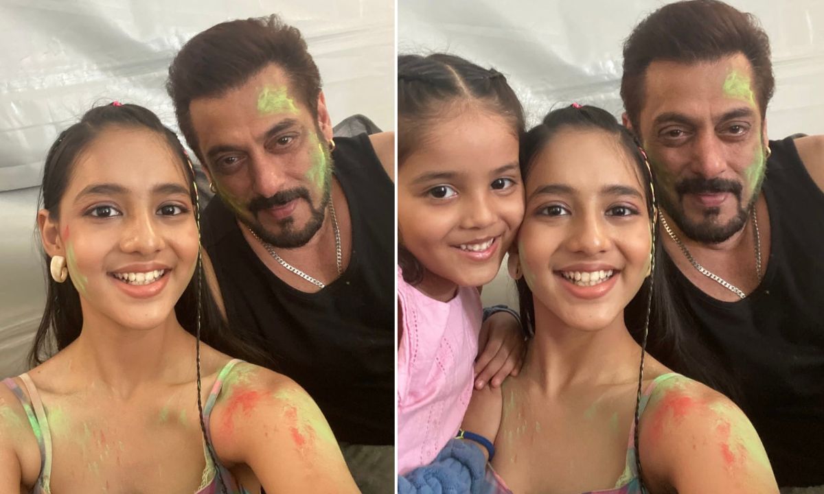 Salman celebrates Holi