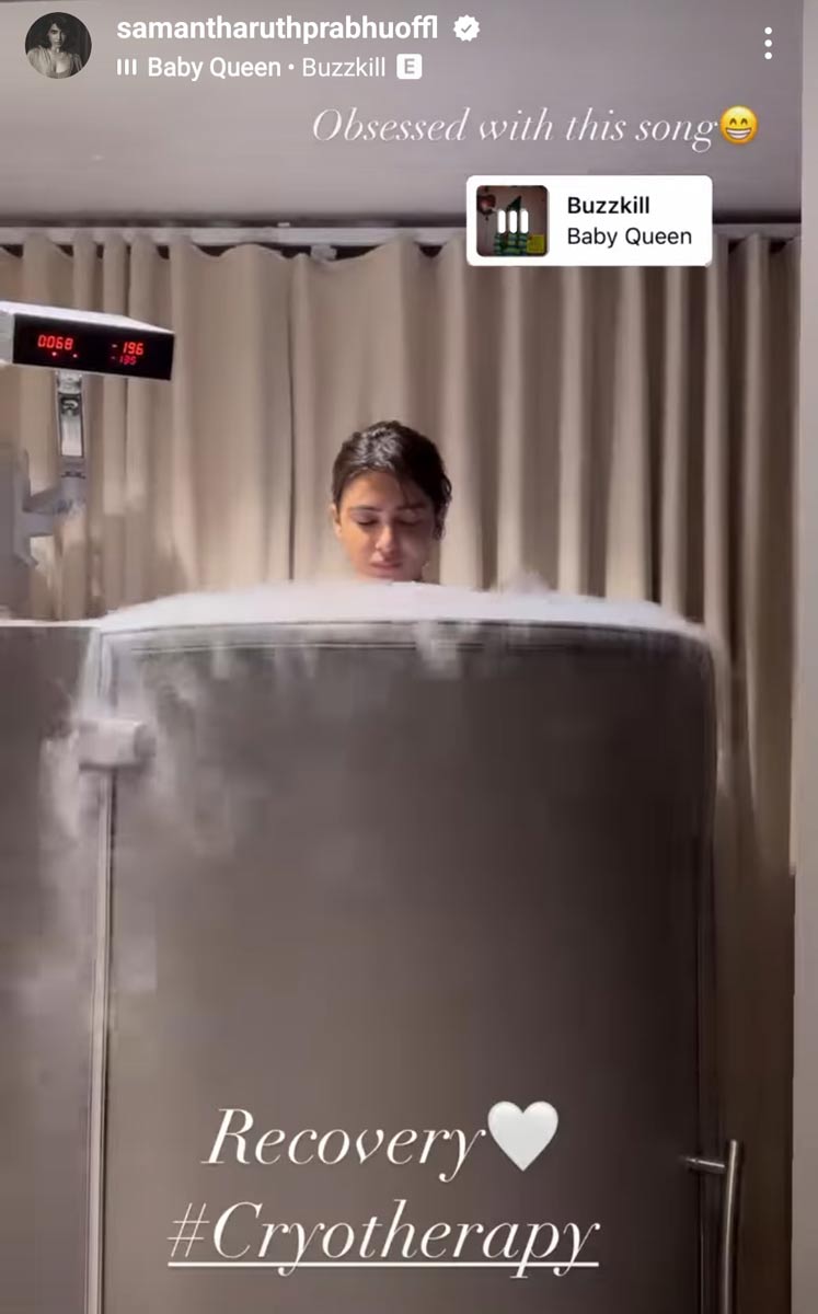 Samantha Shares Her Experience With Cryotherapy 