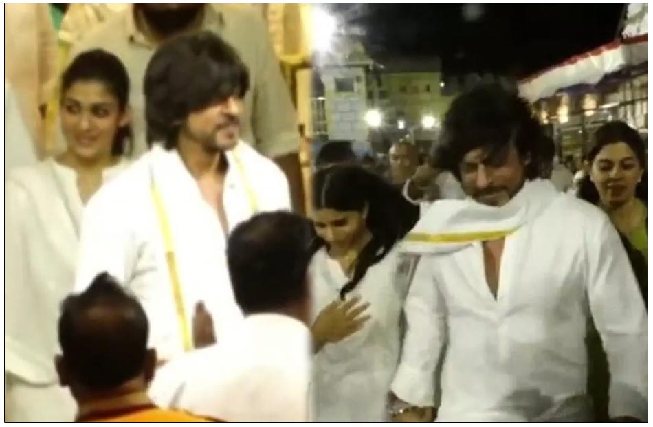 Shah Rukh offered prayers at Tirumala