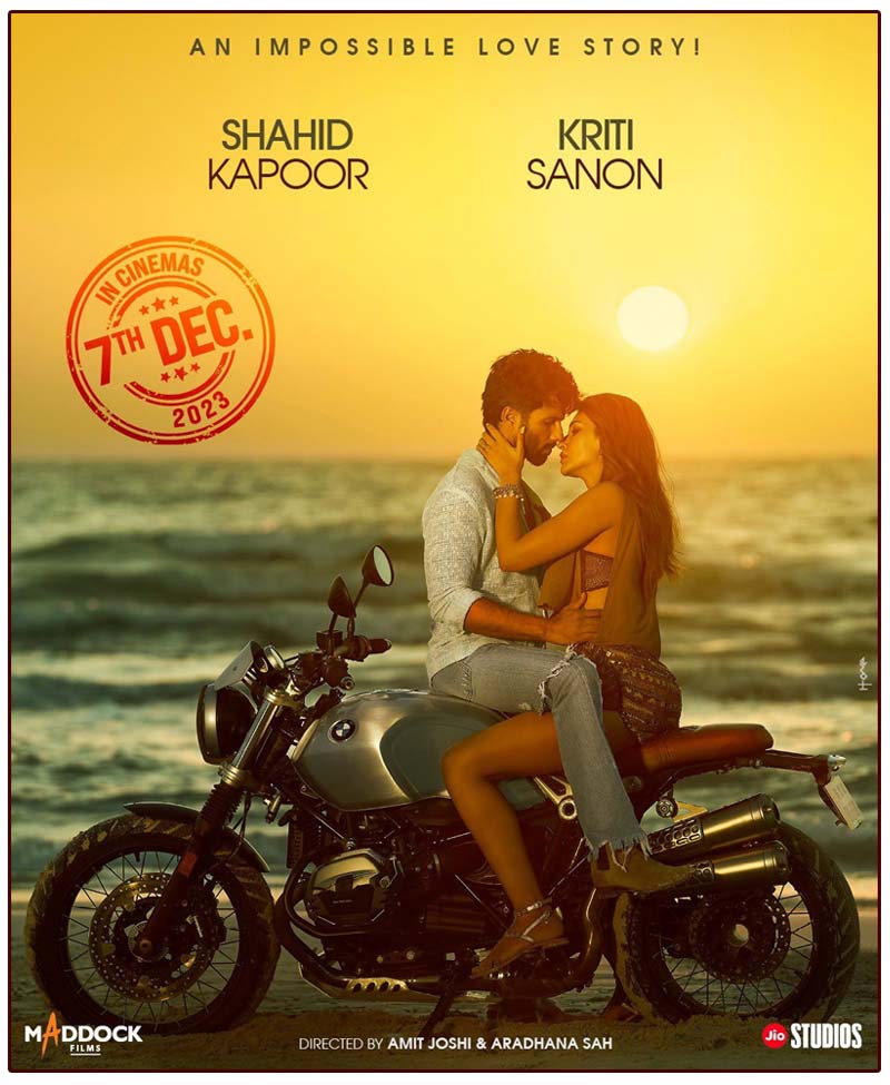 Shahid-Kriti Love Story Arriving On 7th December 2023