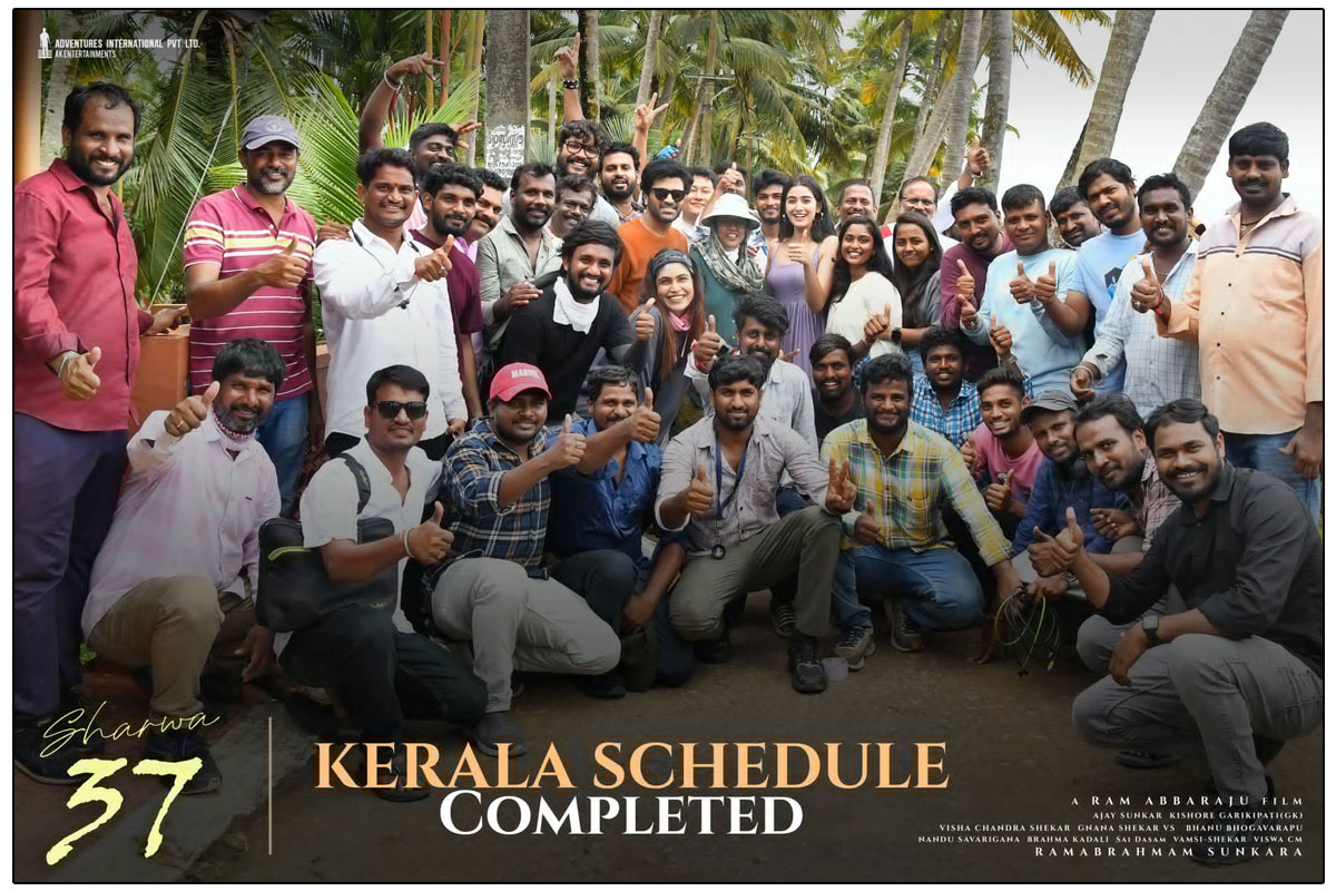 Sharwa37 wrapped up a 10-day shooting schedule in the picturesque landscapes of Kerala