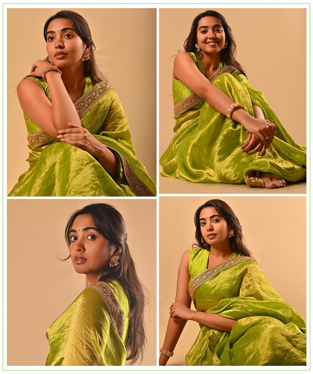 Shivathmika mesmerized everyone with her traditional attire