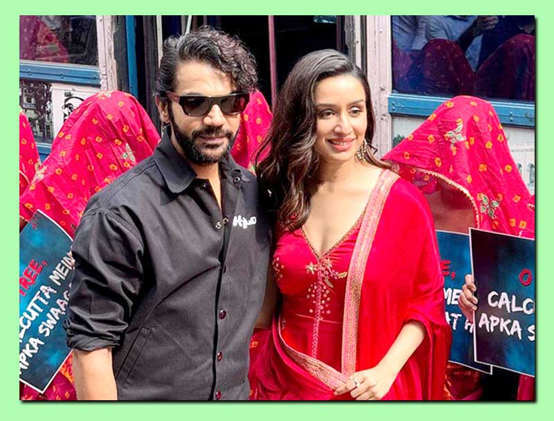 Shraddha Kapoor, Rajkummar Rao tram ride in Kolkota