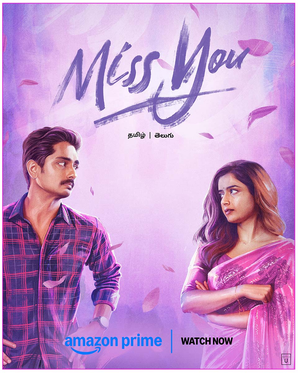  Siddharth Miss You begin streaming on Amazon Prime Video 