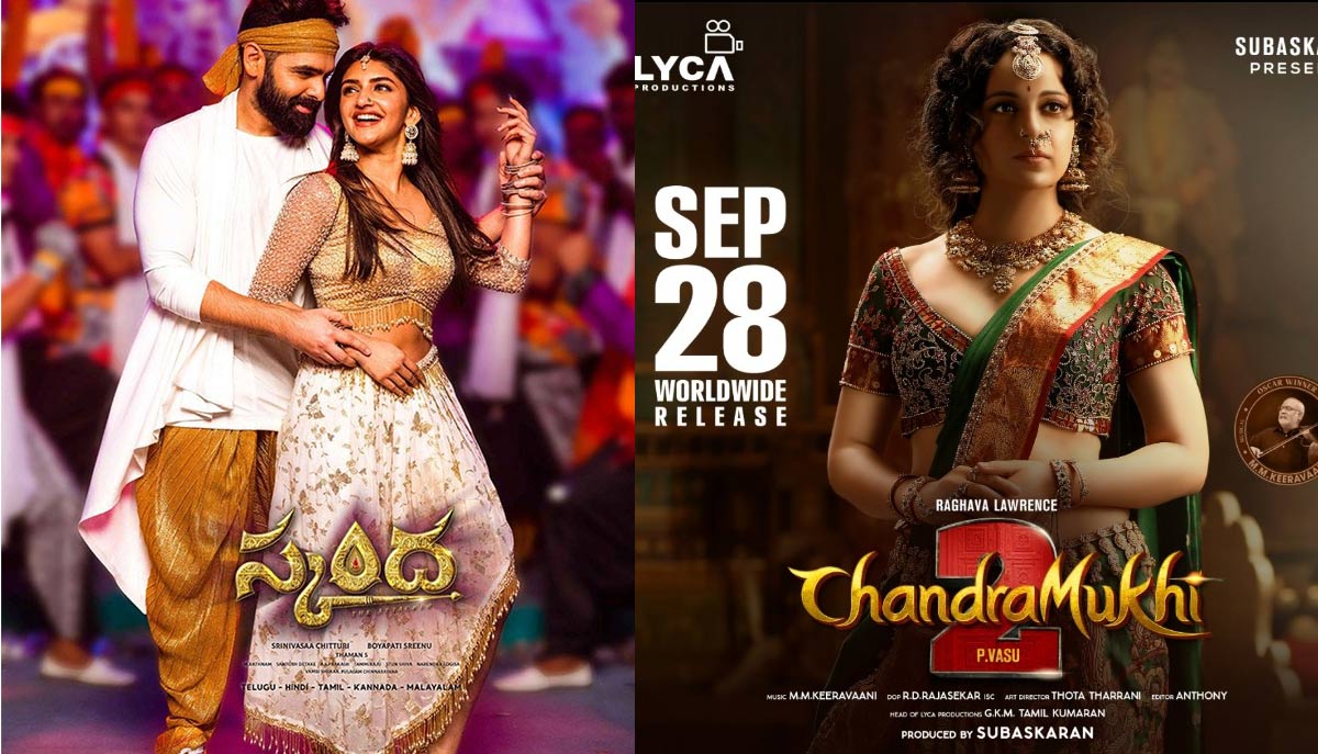 Skanda, Chandramukhi 2 releasing Today