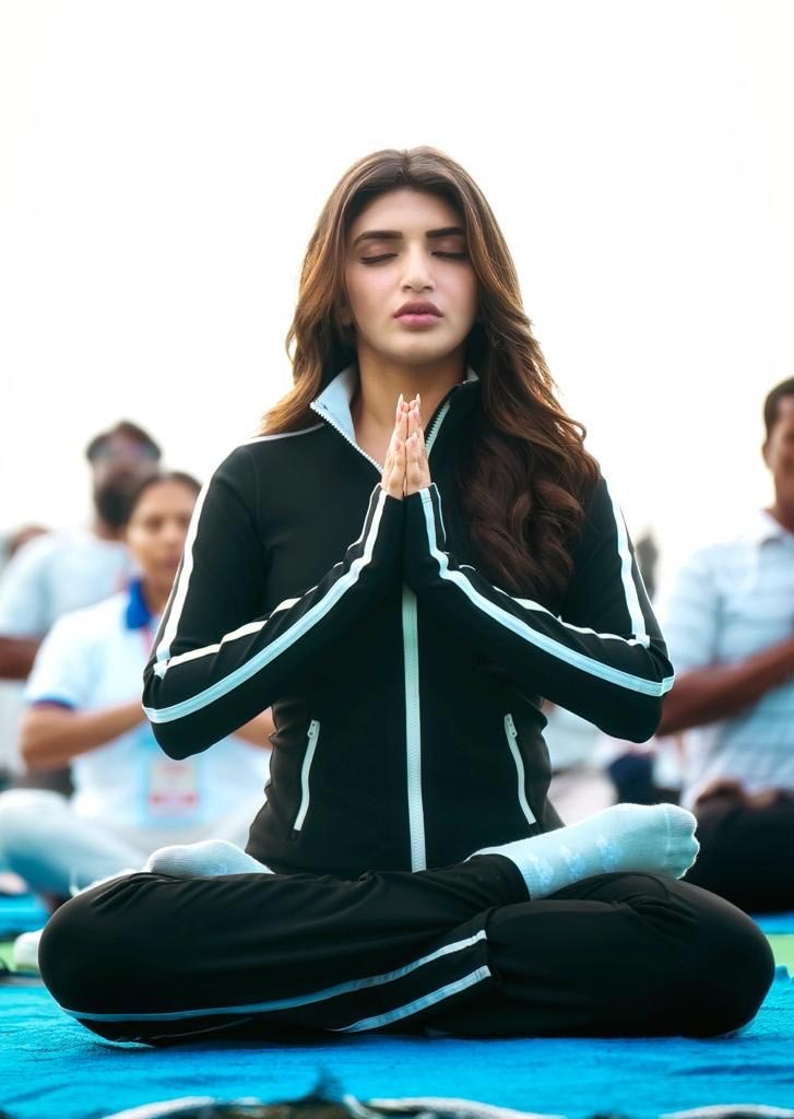 Sreeleela joins International Yoga Day promotions