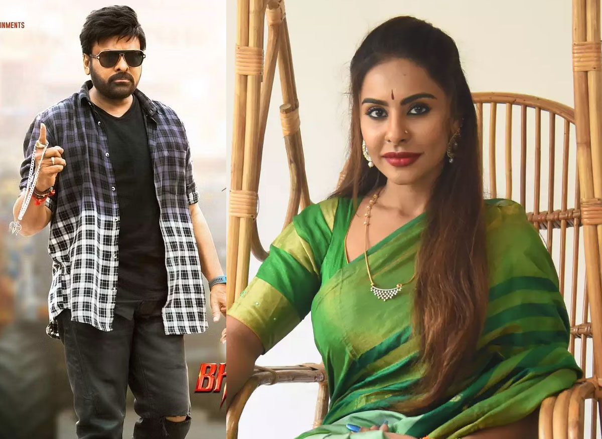 Sri Reddy targets Bhola Shankar