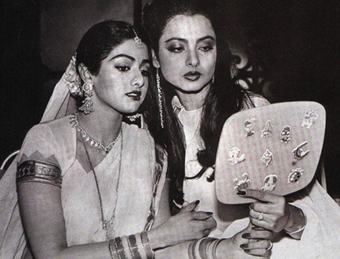 Sridevi and Rekha