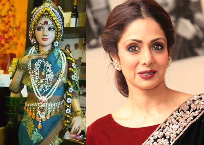 Sridevi and Sridevi Doll