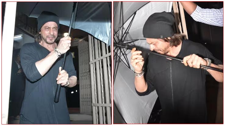 SRK mobbed at the dubbing studio