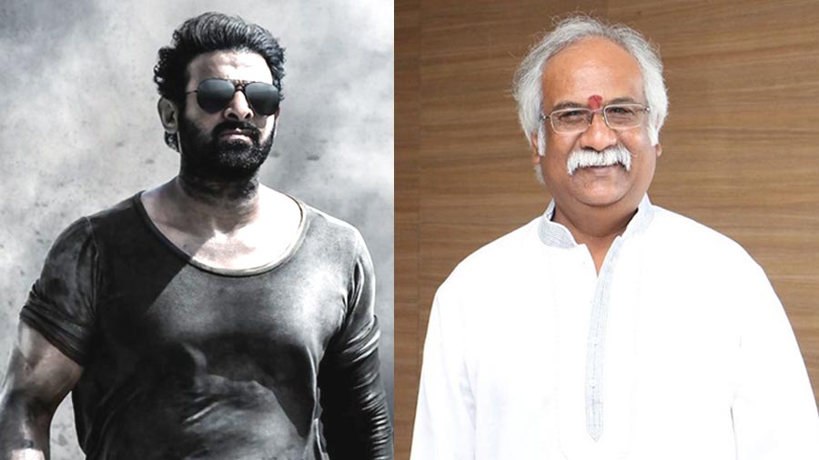 Subhalekha Sudhakar  giving the voice over  to prabhas