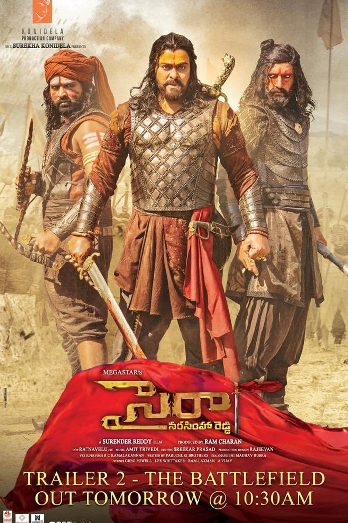 Sye Raa Second Trailer Tomorrow