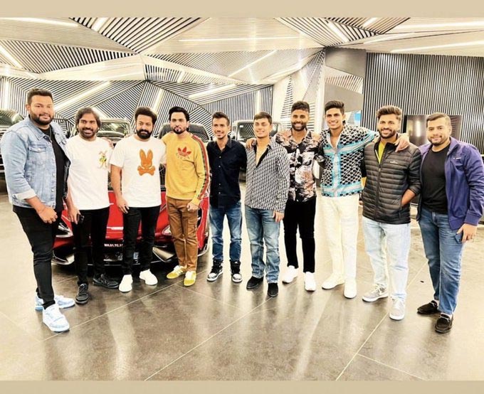 Team India players meet Jr NTR