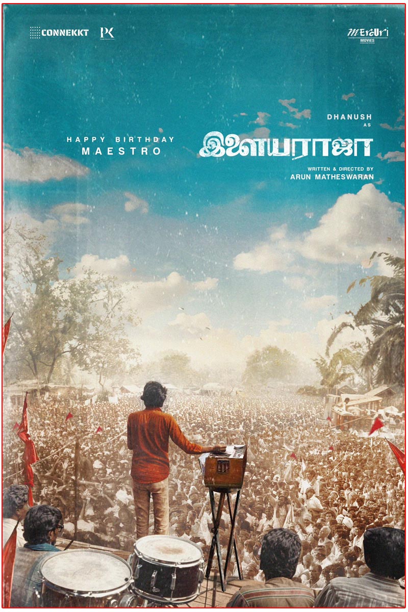 The makers of Ilaiyaraaja biopic starring Dhanush unveiled a new poster