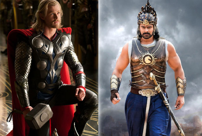 Thor and Baahubali Movie Still