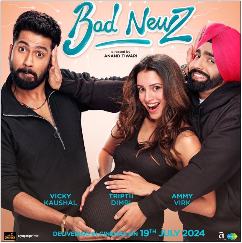 Tripti Dimri revealed her baby bump in a new poster for Bad Newz